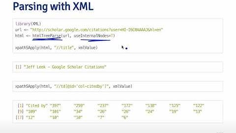 Getting and Cleaning Data - Reading From The Web