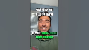 Make $1000 A MONTH off DIVIDENDS📈 #finance #investing #stockmarket #dividends #dividend #stocks