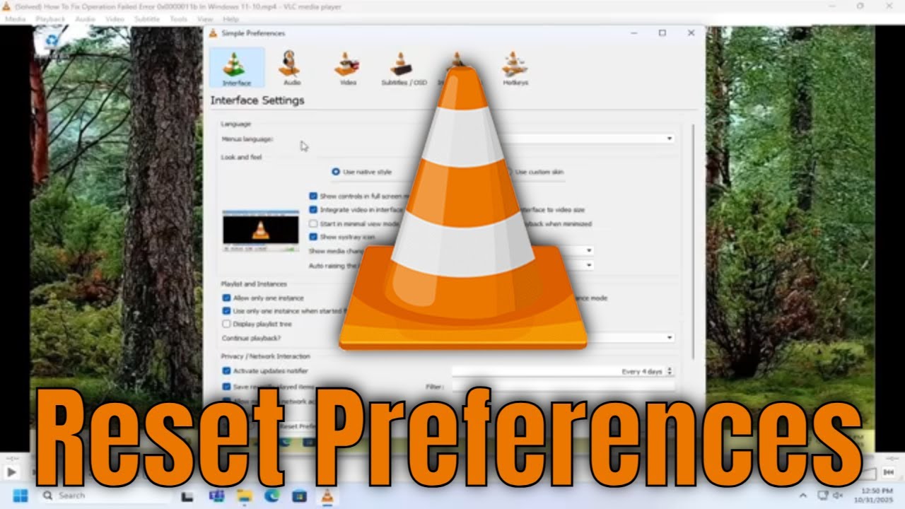 How To Reset VLC Media Player Preferences [Guide] - YouTube