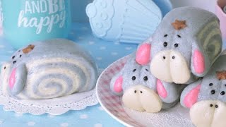 How to Make Baby Eeyore Spiral Steamed Buns!