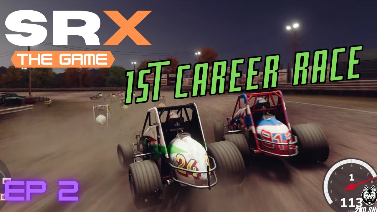 SRX: The Game first race in the 305 kart season : gameplay