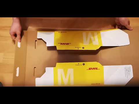 Aufbau des DHL Packets | Складывание DHL коробки