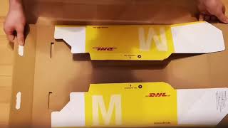 Aufbau des DHL Packets | Складывание DHL коробки