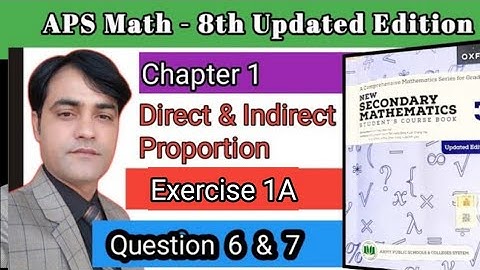 Exercise 1A  Question 6, 7  II APS Maths 8th II New Secondary Mathematics Book 3 Updated Edition