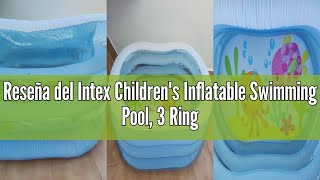 Reseña del Intex Children's Inflatable Swimming Pool, 3 Rings Transparent Blue, 163 x 107 x 46 cm, 2