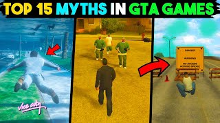 Ryder's Ghost? Top 15 MYTHBUSTERS 😱 In GTA Games That Will Blow Your Mind! | GTA MYTHS #3