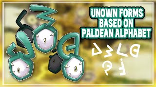 Creating Unowns based on Paldean Alphabet (Thanks Pokemon Aaah! for the  Paldean Alphabet) : r/pokemon