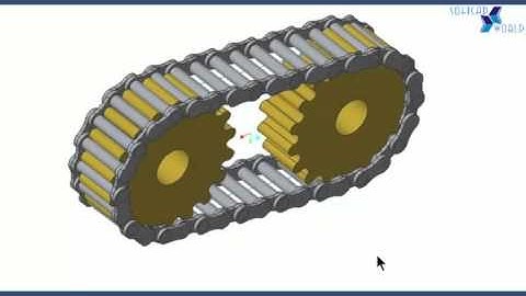 PTC Creo Mechanism on Pulley-Belt and Chain-Sprocket
