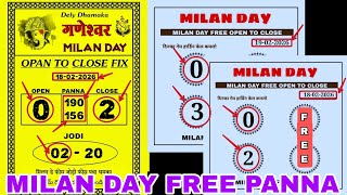 MILAN DAY 19/02/2026 FIX OTC. Milan day matka Milan day Today Milan day Open Milan day Game