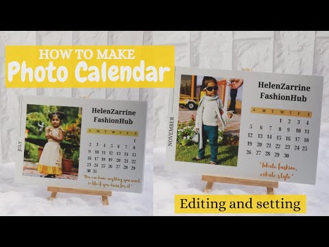 personalised photo calendar complete tutorial customised calendar