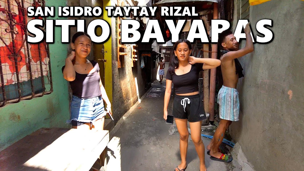 Slum Life Walk in Sitio Bayabas San Isidro Taytay Rizal [4K]