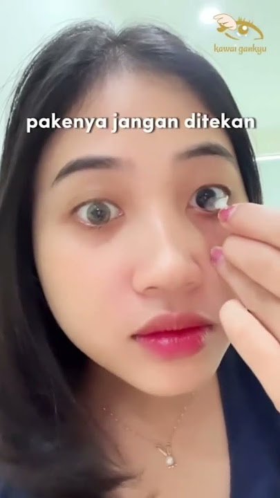 Stick softlens nempel di mata? 😨 #softlenskorea #softlens
