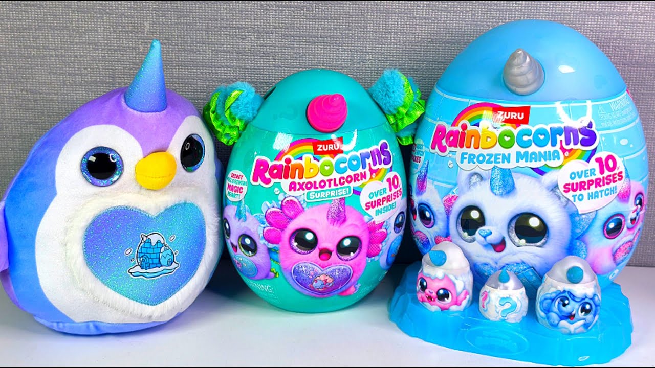 PART 4|UNBOXING Rainbocorns Frozen Mania & Axolotlcorn Surprise ASMR 🌈