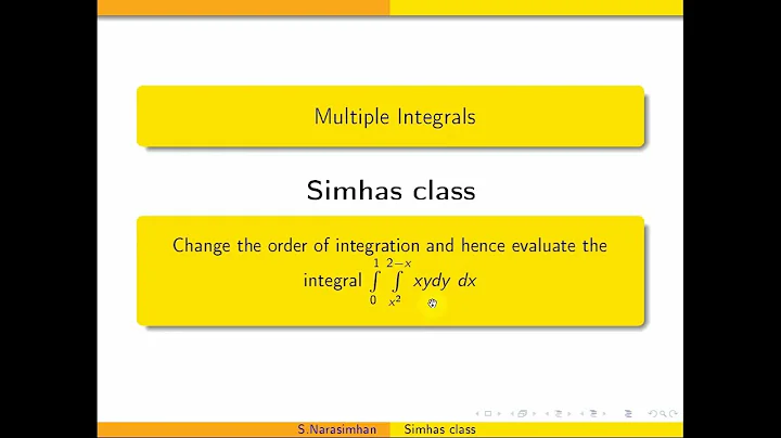 #integrals || Change the order of integration integral 0 to1 integral x^2 to 2-x xy dydx