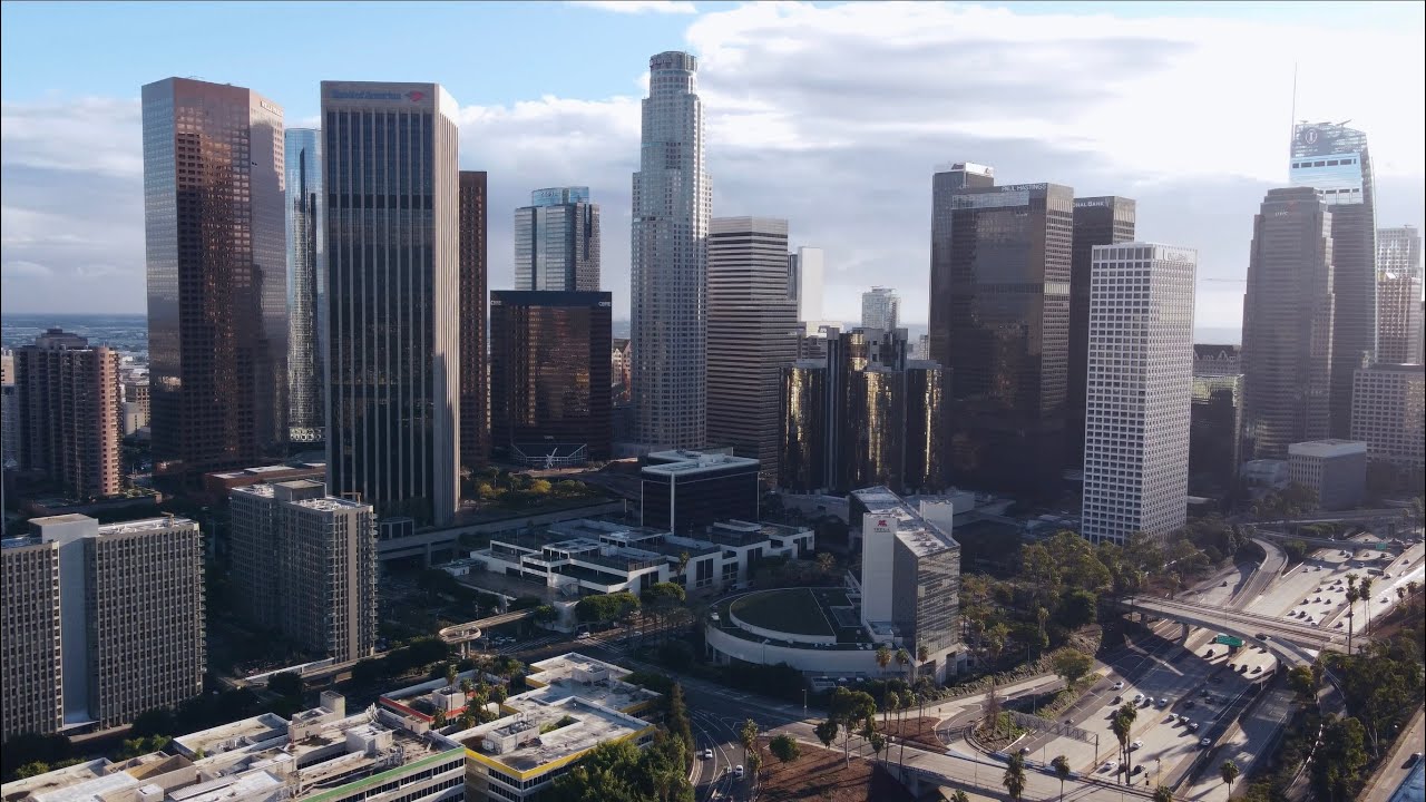 Los Angeles Drone Footage (4K) YouTube