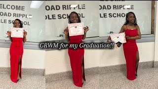 GRWM FOR MY 8TH GRADE GRADUATION!!!  |  Mini Vlog !