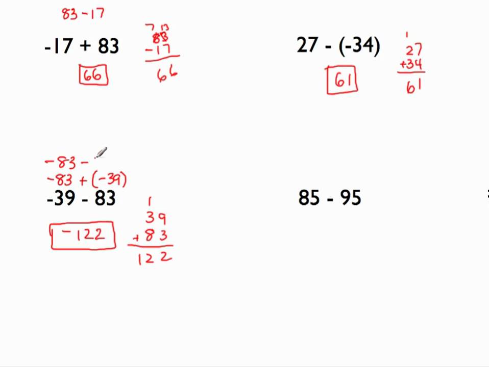 7.NS.1.b / 7.NS.1.c - Add and Subtract Rational Numbers (Intuitively