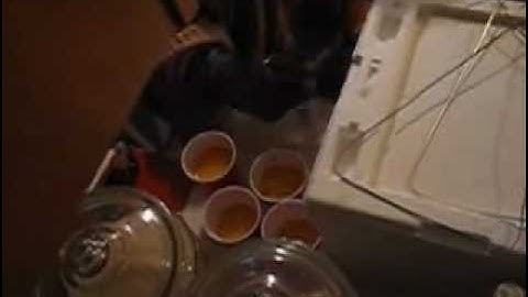 vodka frozen in liquid nitrogen