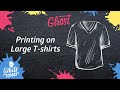 Print large T-Shirts with White Toner