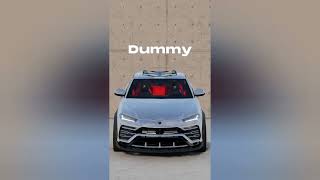 Crash Test Lamborghini Urus with different items