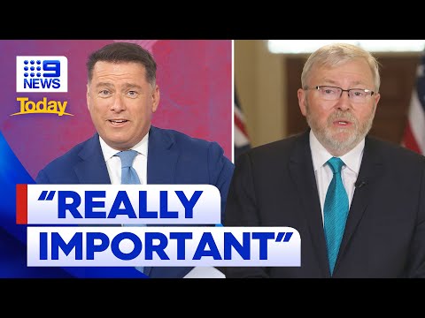 Dr kevin rudd breaks down albanese’s high stakes us visit | 9 news australia