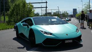 EXHAUSTING SOUND of SPORTCARS in Luzern| Lamborghini Huracán STO| 2x Ford GT| Porsche GT3RS