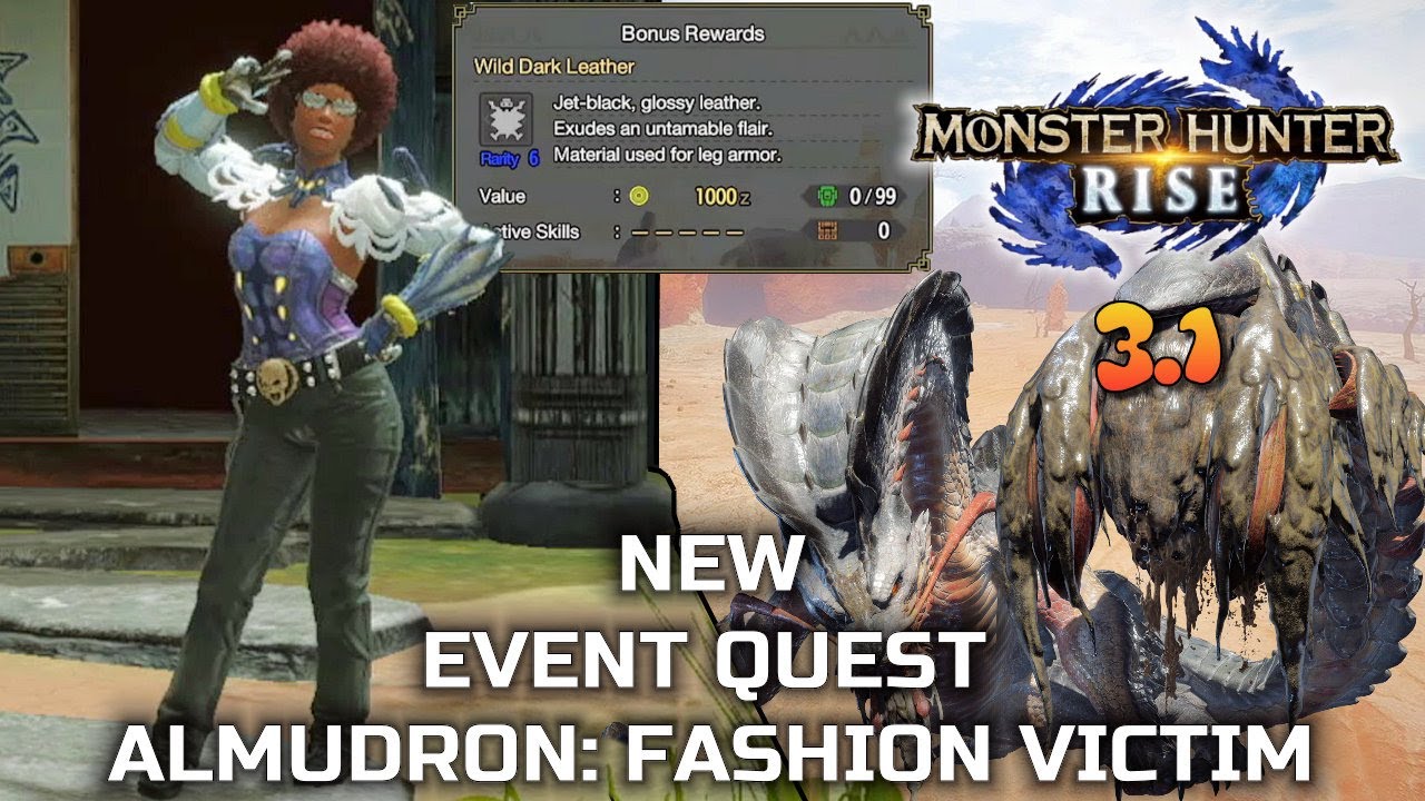 Monster Hunter Rise : Almudron: Fashion Victim Solo Speed Run 07'22