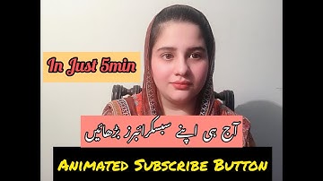 How To Make Professional Animated Subscribe Button for YouTube Channel |Step-by-Step| In Filmora 9