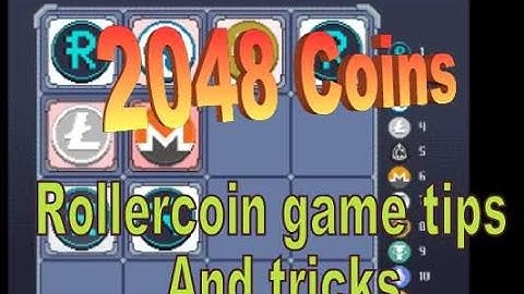 Rollercoin tips : 2048 Coins minigame.