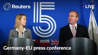 LIVE: Germany and EU hold a press conference in Berlin