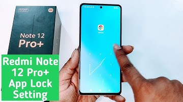 Redmi Note 12 Pro Plus App Lock Setting | How Lock Applications