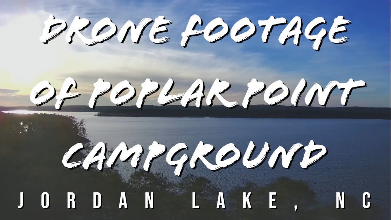 Drone Footage of Poplar Point Campground & Boat Ramp Jordan Lake