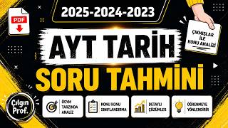 2026 AYT TARİH SON 3 YILIN ANALİZİ VE SORU TAHMİNİ - 2026 AYT TARİH DENEMESİ