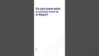 React custom hooks explained #coding #programming #react #typescript #javascript #webdevelopment