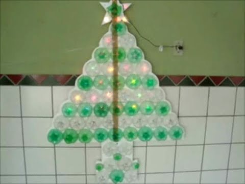 Árvore de Natal com fundo de garrafa peti - YouTube