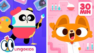 JOBS SONG ‍| + More Growing Up Songs For Kids | Lingokids