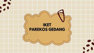 Tutorial Iket Sunda Parekos Gedang Khaerunisa Nurul Alya Xii Mipa 5 Sman 4 Cirebon