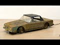 Restoration of a very rusty and old toy car