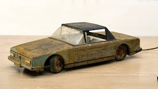 Restoration of a very rusty and old toy car