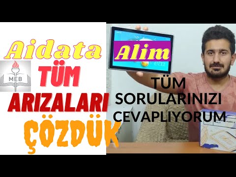 Meb'in Dağıttığı Aidata Alim Tablet Nasıl GooglePlay Store Yükleme Sim kart internet sorunu indirme