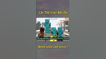 Cái Thế Giới Bất Ổn Nhưng Tất Cả Steve Bị Cấm 🤣 #shorts