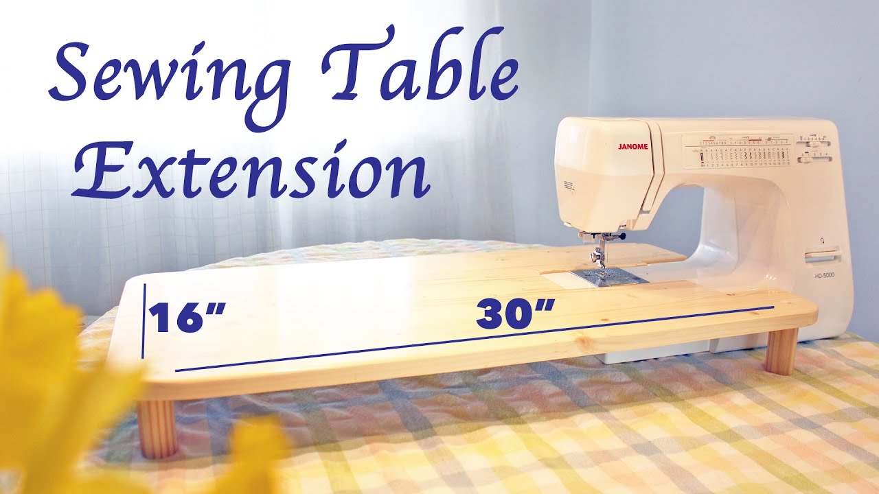 I Built a Sewing Table Extension (and didn't lose my fingers in the  process)