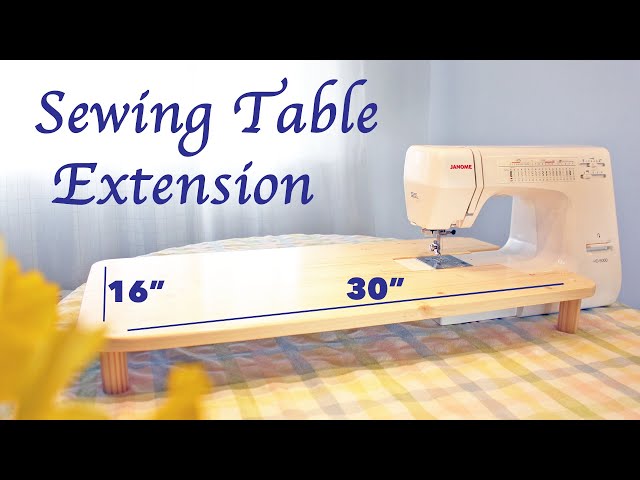 Here is one cheaper solution for a DIY Sewing Machine Extension Table. It  works well a…