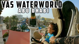 [4K] Crazy Rides at YAS WATERWORLD Abu Dhabi! Water Slides Full Tour!