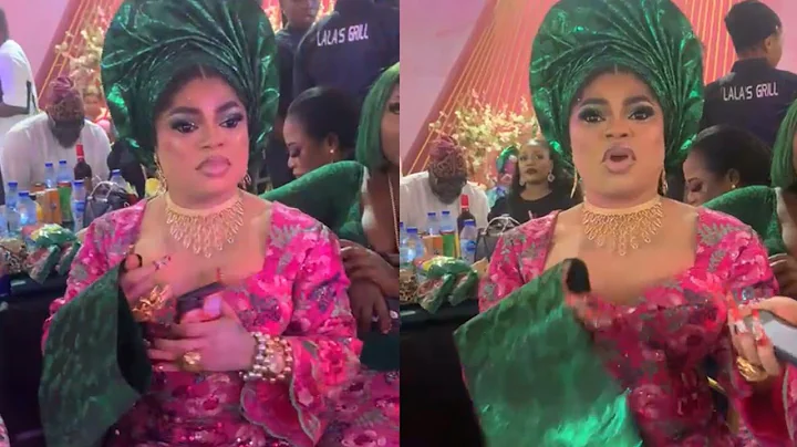 SEE HOW BOBRISKY MAKES A STATEMENT WITH HER DRESS TO ADEMOLA AND FARIDA'S WEDDING