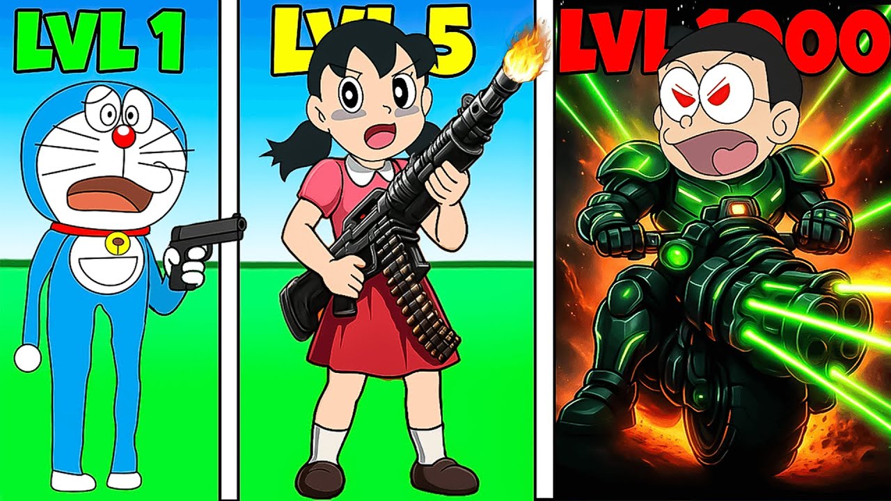 Shinchan Vs Nobita Gun Challenge 😂😍|| Funny Game