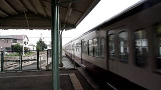 秩父鉄道1000系1002F（100型色復元車）　各駅停車三峰口行き　行田市駅到着
