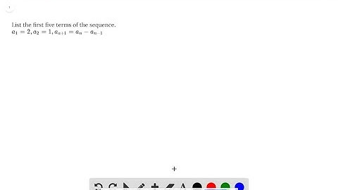 List the first five terms of the sequence. a_1 = 2, a_2 = 1, a_a+1 = a_n - a_n-1