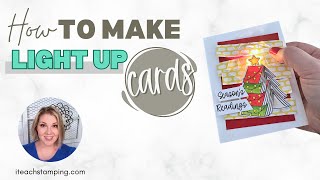 How To Make a Light Up Card With Pear Blossom Press