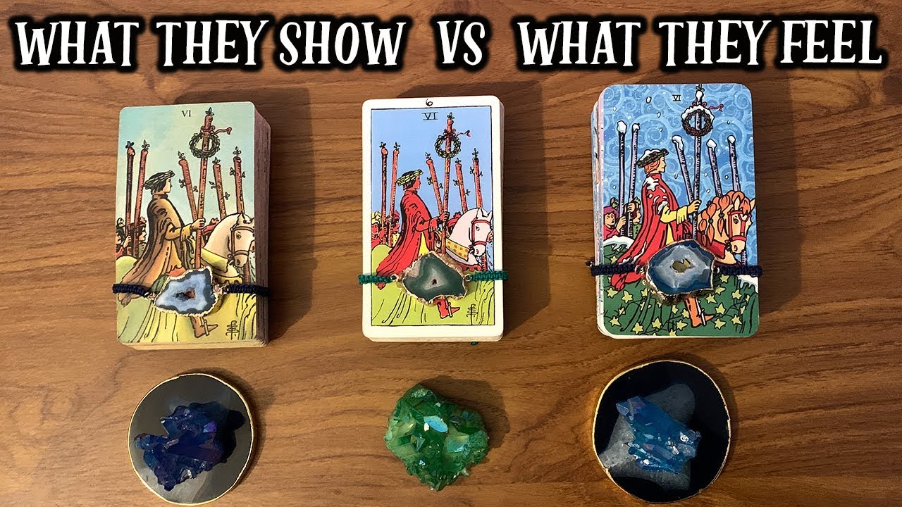PICK A CARD *WHAT THEY SHOW VS WHAT THEY FEEL* 🔮🎭 Psychic Tarot Card Love Reading